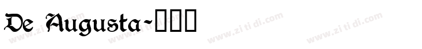 De Augusta字体转换